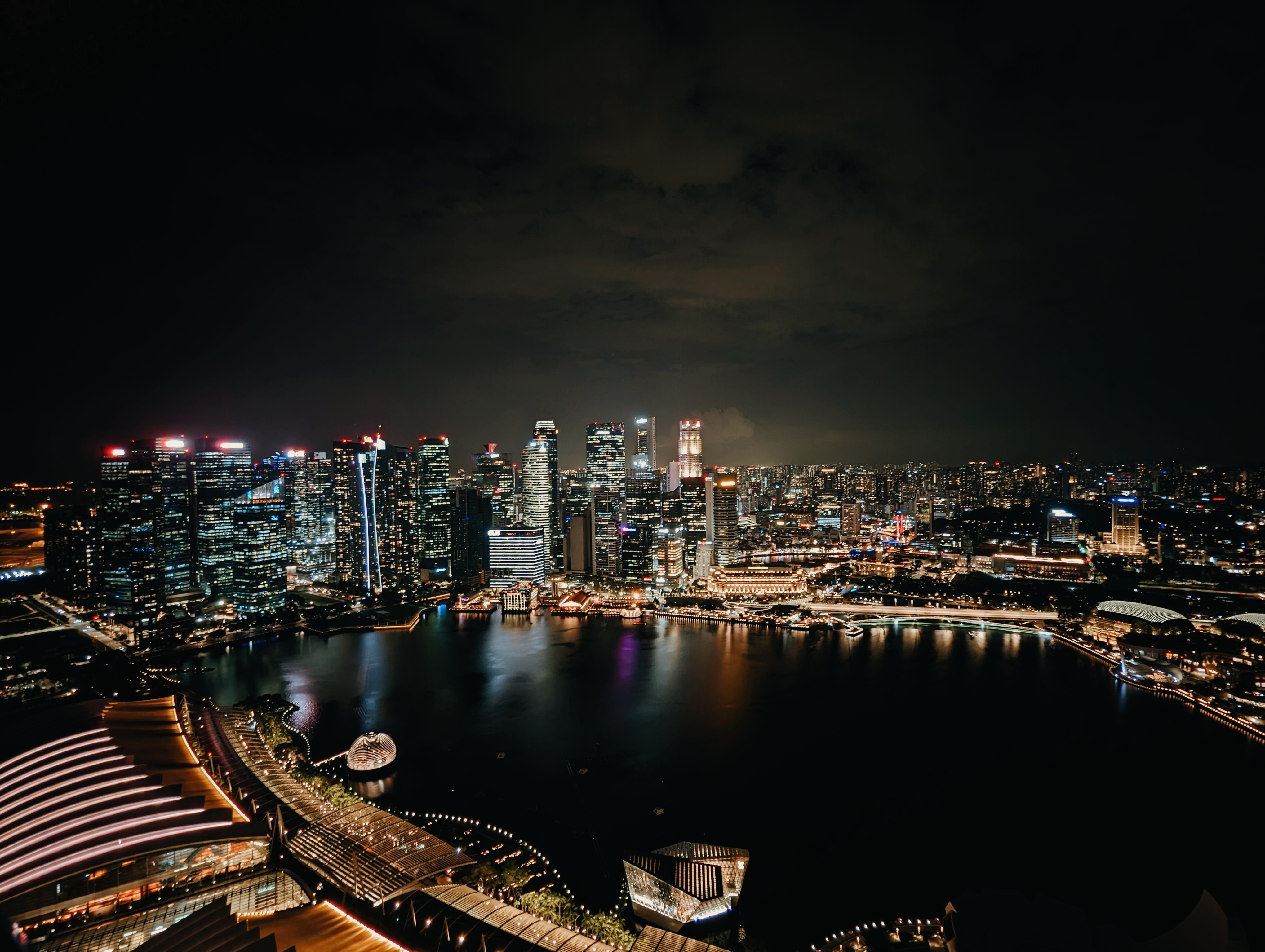 Marina bay at night